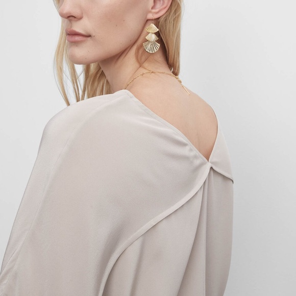 Relaxed Silk Shirt - New With Tags - NEVER WORN - Grey - Picture 4 of 5